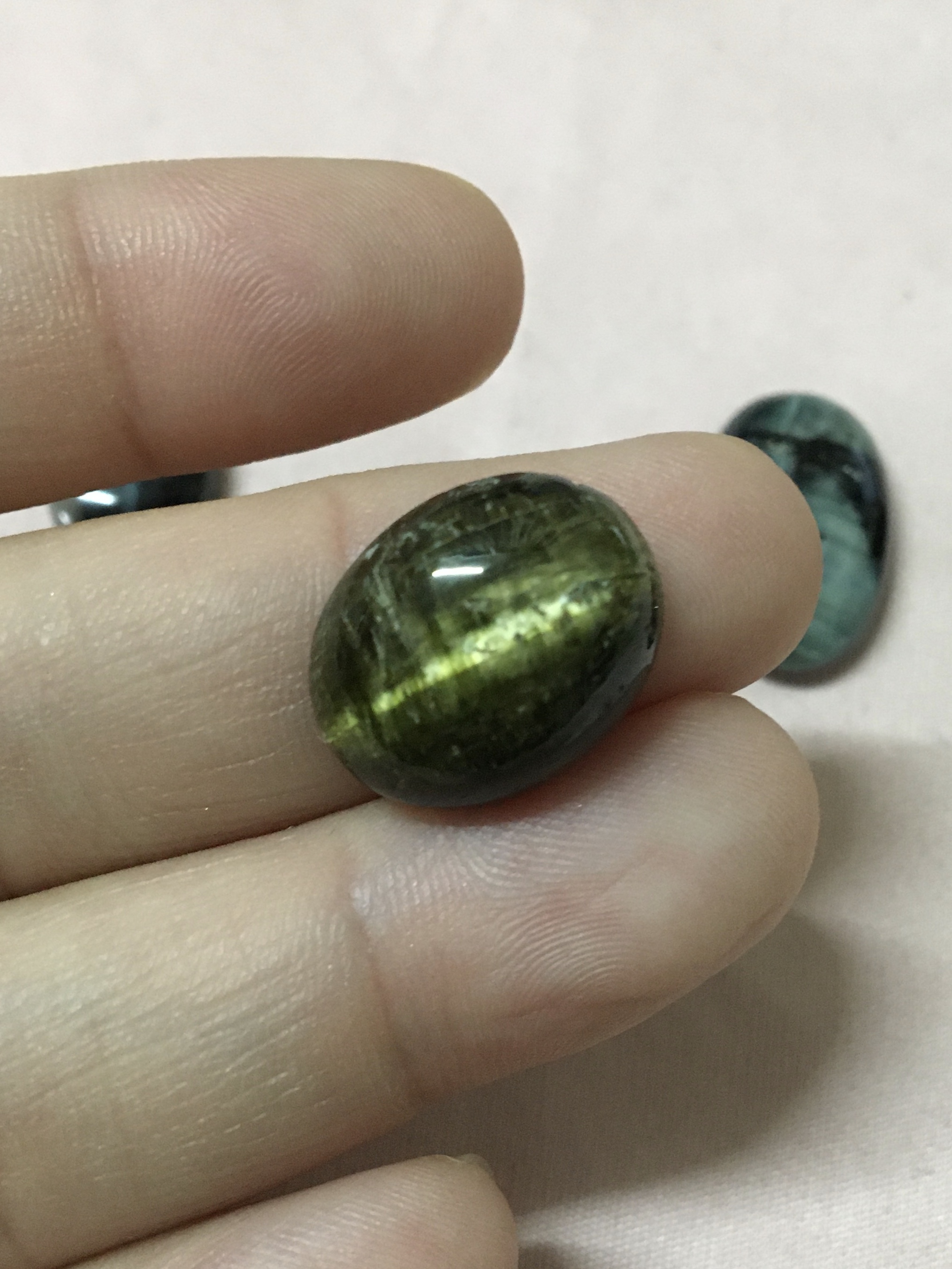 (เริ่มต้น 390)ไทเกอร์อาย หรือ พลอยตาแมว พลอยแท้ พลอยสวย ไม่พอใจยินดีคืนเงิน