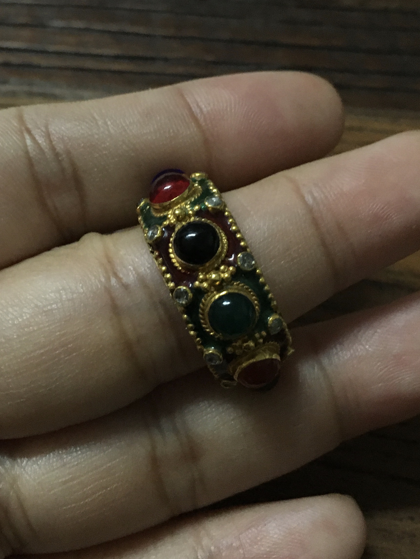 (มือสอง) แหวนพิรอด ทองเพชรแท้ 0.45 กะรัต งานโบราณ สวย ขลัง มีเสน่ห์มากค่ะ