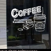 สติ๊กเกอร์ตกแต่งร้านกาแฟ ร้านอาหาร
