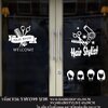 สติกเกอร์ติดร้านเสริมสวย สติกเกอร์ร้านตัดผม สติกเกอร์ร้านทำเล็บ