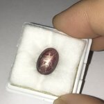 STAR RUBY ทับทิมสตาร์แท้ 4.8 กะรัต สีแดงโทนเข้ม ขาชัด ทรงสวยเหมาะทำแหวน