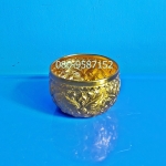 ขันอลูมิเนียมลายไทย สีทอง ขนาด 8 ซ.ม