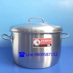 หม้อสแตนเลสสองหู ตราหัวม้าลาย ขนาด 36 ซ.ม