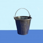 ถังน้ำหูหิ้ว-พลาสติกกลมดำ ตรางู No.18