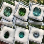 (สีเขียวเหนี่ยวทรัพย์) พลอยโคลนนิ่งเนื้อควอทซ์ กรีนอเมทิสต์ เพอริดอท กรีนทัวร์มาลีน ไลท์บลูควอทซ์ สวยใสไฟดีม๊ากกกก