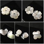 (199 ทุกเซต ) เปลือกหอยมุก คละเชฟ เนื้อขาว เหลือบรุ้งสวย ทำเครื่องประดับไซส์เล็กๆ น่าร้าก