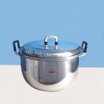 หม้ออลูมิเนียมสองหู ตราจระเข้ หูใหญ่ ขนาด 45 ซ.ม