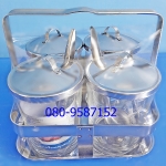 (ชุด) เครื่องปรุงสแตนเลส 4 ที่