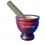 ครกไม้ พร้อมสาก ขนาด 10 นิ้ว