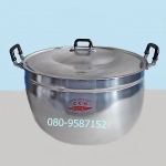 หม้ออลูมิเนียมสองหู ตราจระเข้ ขนาด 40 ซ.ม