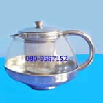 กาแก้วชงชา สแตนเลส มีไส้กรอง ขนาด 600 มิลลิตร