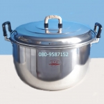 หม้ออลูมิเนียมสองหู ตราจระเข้ หูใหญ่ ขนาด 60 ซ.ม