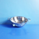 กะละมังสแตนเลส-เจาะรูเล็ก มีหู ตรา TP ขนาด 26 ซ.ม