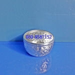 ขันปั้มอลูมิเนียมลายไทย ขนาด 10 ซ.ม