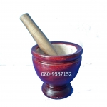 ครกไม้ พร้อมสาก ขนาด 7 นิ้ว