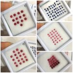 (พลอยสวย เริ่มต้น590)ทับทิมแท้ เนื้อดี เจียรเหลี่ยม,หลังเบี้ย และไพลินเม็ด 2-4 มม. สวยๆค่ะ ไม่พอใจยินดีคืนเงิน