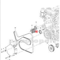 ชุดลูกลอก+สายพาน CHEVROLET CAPTIVA ปี 2012 -2015 (C140) (รูปจริง) 1ชุด=4ชิ้น / ACDELCO