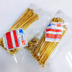 ซี่ลวดชุบทองหน้า+หลัง 10X168