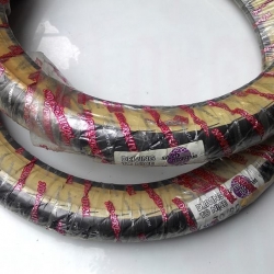 ยางนอกขอบ 14 7090-14 ลายไฟ แก้มขาว