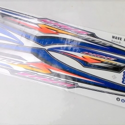 สติกเกอร์ฮอนด้า เวฟ 100 S 2008 รถน้ำเงิน