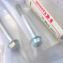 น๊อตแคร้ง Bolt ขาว เบอร์ 10 หัวเบอร์ 8 6X50