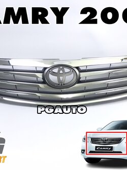 หน้ากากชุบ(กระจังหน้า) TOYOTA CAMRY(ACV40) ปี 2009 (1ชิ้น) แท้ / รูปจริง