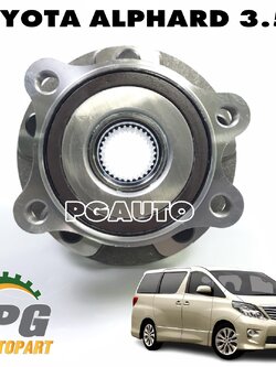 ดุมล้อ+ลูกปืนล้อหน้า TOYOTA ALPHARD 3.5 (GGH20) ปี 2008-2013 V6 (1ชิ้น) GSP / รูปจริง