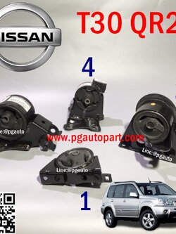 พรีออเดอร์*เซตสุดคุ้ม!!! ยางแท่นเครื่อง-แท่นเกียร์ รถยนต์นิสสัน เอ็กเทรลซ์ NISSAN X-TRAIL'02-07 2.5 ,T30 QR25 (1 ชุด = 4 ชิ้น) / แท้ศูนย์