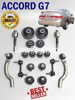 ชุดช่วงล่าง HONDA ACCORD ปี 2003-2007 เครื่อง 2.4 เกียร์ออโต้ (AT)( 1ชุด = 18 ชิ้น)
