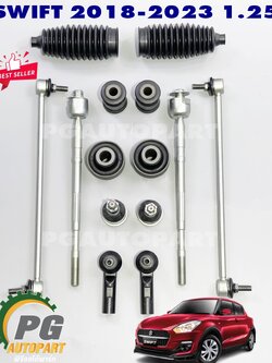 เซตประหยัด!!! ชุดเปลี่ยนช่วงล่างหน้า SUZUKI SWIFT 2018-2023 1.2 (ZC63) A20412 (1ชุด=14ชิ้น)