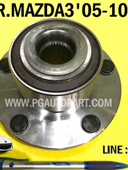 ดุมล้อหน้า(ลูกปืนล้อหน้า) MAZDA 3 ปี 2005-2010 ABS / มาสด้า3 ปี 05-10 ABS 5 รูน๊อต / WHELL HUB BEARING