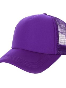 หมวกตาข่ายสีม่วง