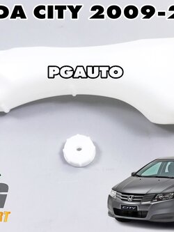 กระป๋องพักน้ำหม้อน้ำ+ฝาปิด HONDA CITY ปี 2009-2013 (1 ชุด = 2 ชิ้น) แท้ / รูปจริง