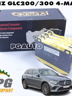 ผ้าเบรคหน้า BENZ GLC200/300 4-MATIC ปี 2015-2019 (1 ชุด) GOOGAI / รูปจริง