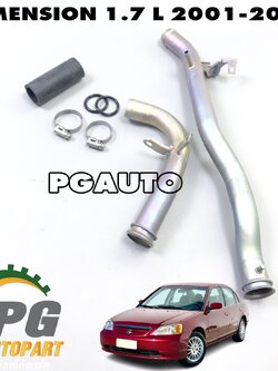 ชุดท่อเหล็กระบายความร้อนเครื่องยนต์ HONDA CIVIC DIMENSION ปี 2001-2005 1.7 L(1 ชุด = 7 ชิ้น) แท้ / รูปจริง