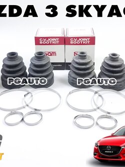 ชุดเปลี่ยนยางหุ้มเพลาขับหน้า(นอก-ใน) LH-RH MAZDA 3 SKYACTIV ปี 2014-2018 (1ชุด) เกรดญี่ปุ่น / รูปจริง