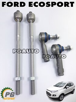 ลูกหมากแร๊คพวงมาลัย (ไม้ตีกลอง)+ลูกหมากปลายแร็คพวงมาลัย FORD ECOSPORT 1.5 (1ชุด=4ชิ้น) / รูปจริง