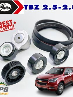 เซตประหยัด!!!ชุดลูกลอกสายพานหน้าเครื่อง เชฟโลเลตเทรลเบเซอร์ 2.5-2.8 CHEVROLET TRAILBLAZER 2.5-2.8 L ปี 2012 ขึ้นไป / PULLEYS&BELT (1ชุด=5 ชิ้น)
