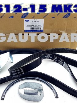 ชุดสายพานหน้าเครื่อง ฟอร์ดโฟกัส FORD FOCUS ปี 2012-2015 1.6 MK3 (รูปจริง) (1ชุด = 5 ชิ้น)