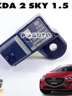เซนเซอร์ท่อร่วมไอดี MAZDA 2 SKYACTIV 1.5 ดีเซล ปี 2014-2018 (1 ชิ้น) แท้ / รูปจริง