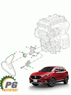 [PRE-ORDER] เซตสุดคุ้ม!!! ชุดเปลี่ยนสายพานหน้าเครื่อง เอ็มจี แซดเอส MG ZS 1.5 L(1 ชุด = 3 ชิ้น)