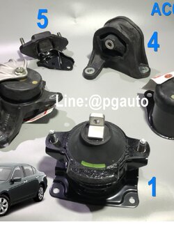 เซตสุดคุ้ม!!! ยางแท่นเครื่อง-แท่นเกียร์ ฮอนด้าแอคคอร์ด HONDA ACCORD ปี 2008-2012 เครื่อง 2.0 L (AT) แท้ศูนย์ (1ชุด = 5 ตัว) / ENGINE MOUNT