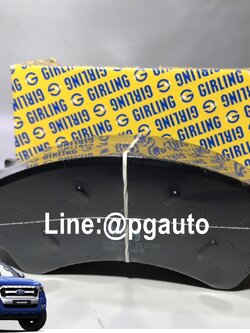 ผ้าดิสเบรคหน้า ฟอร์ด แรนเจอร์ FORD RANGER ปี 2012 ขึ้นไป เครื่อง 2.2 L 2-4WD (1คู่) / GIRLING แบรนด์สัญชาติอังกฤษ