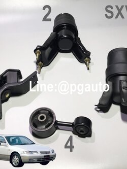 เซตประหยัด!!! ยางแท่นเครื่อง-แท่นเกียร์โตโยต้าคัมรี่ ไม้บรรทัด TOYOTA CAMRY (SXV20) ปี 1998-2002 เครื่อง 2.2 L เกียร์ออโต้ (AT) (1ชุด = 4 ตัว) อะไหล่คัมรี่ราคาถูก,อะไหล่CAMRY / ENGINE MOUNT