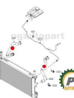 ชุดท่อยางหม้อน้ำ ฟอร์ดโฟกัส FORD FOCUS 1.8/ 2.0 L ปี 2012 ขึ้นไป เบนซิน (รูปจริง) (1 ชุด = 2 ชิ้น) / แท้ศูนย์