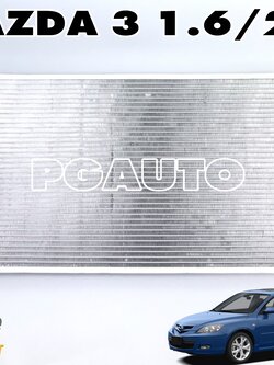 หม้อน้ำ มาสด้า 3 MAZDA 3 BK 1.6/2.0 L ปี 2004-2010 (1ชิ้น) ADR / รูปจริง