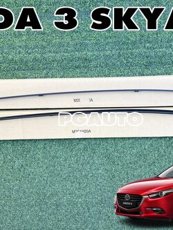 คิ้วรางน้ำบนหลังคา LH-RH MAZDA3 SKYACTIV BM 2.0 ปี 2014-2018 (1 คู่ = 2ชิ้น) แท้ / รูปจริง