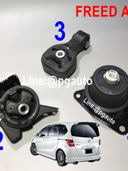 เซตสุดคุ้ม!!! ยางแท่นเครื่อง-แท่นเกียร์ ฮอนด้าฟรีด HONDA FREED เกียร์ออโต้ (AT) (1ชุด = 3 ตัว) / ENGINE MOUNT