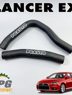 ท่อยางหม้อน้ำบน LH/RH LANCER EX CY3,CY4 (1ชุด = 2 ชิ้น) แท้ / รูปจริง