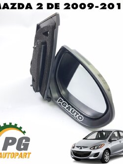 เสื้อกระจกมองข้าง RH(พับไม่ได้) MAZDA 2 DE ปี 2009-2013 (1 ชิ้น) แท้ / รูปจริง